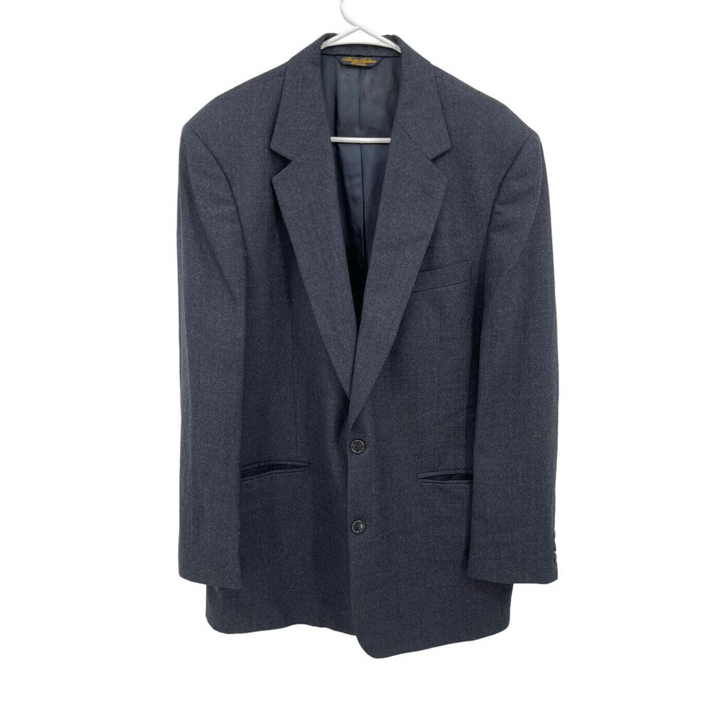 Brooks Brothers Blazer 2 Button 100% Wool Blue Size 43L